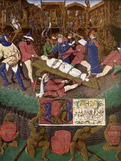 Jean Fouquet The Martyrdom of St Apollonia Sweden oil painting art